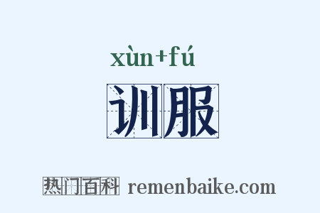 训服是什么意思的图片